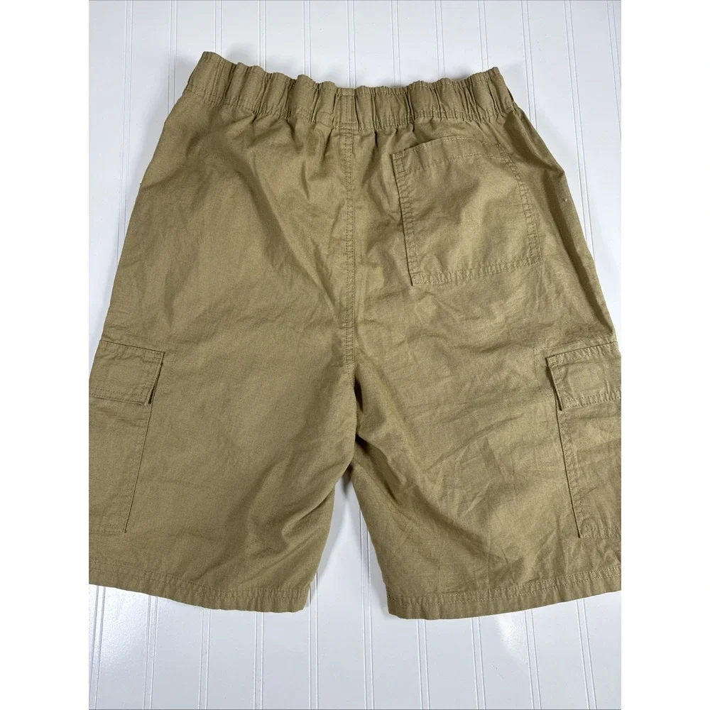 The Childrens‎ Place Boys Size 18 Husky Khaki Cargo Shorts Adjustable Waist